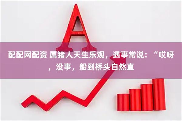 配配网配资 属猪人天生乐观，遇事常说：“哎呀，没事，船到桥头自然直