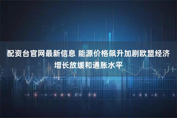 配资台官网最新信息 能源价格飙升加剧欧盟经济增长放缓和通胀水平